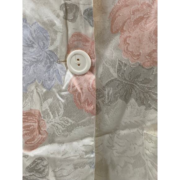 MANHATTAN PLAZA Women's Vintage Beige Floral Single-Button Blazer SZ 10 - Picture 4 of 12